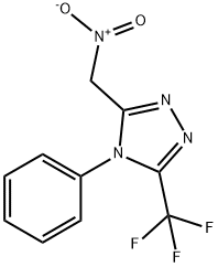 3-(NITROMETHYL)-4-PHENYL-5-(TRIFLUOROMETHYL)-4H-1,2,4-TRIAZOLE Struktur