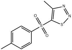 4-METHYL-5-[(4-METHYLPHENYL)SULFONYL]-1,2,3-THIADIAZOLE Struktur