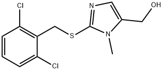 (2-[(2,6-DICHLOROBENZYL)SULFANYL]-1-METHYL-1H-IMIDAZOL-5-YL)METHANOL Struktur