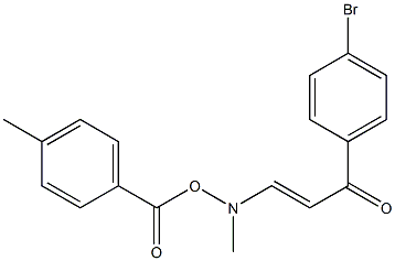 1-(4-BROMOPHENYL)-3-(METHYL[(4-METHYLBENZOYL)OXY]AMINO)-2-PROPEN-1-ONE Struktur