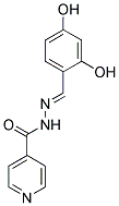 N'-(2,4-DIHYDROXYBENZYLIDENE)ISONICOTINOHYDRAZIDE Struktur