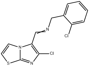 N-(2-CHLOROBENZYL)-N-[(6-CHLOROIMIDAZO[2,1-B][1,3]THIAZOL-5-YL)METHYLENE]AMINE Structure