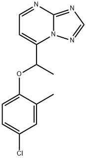 4-CHLORO-2-METHYLPHENYL 1-[1,2,4]TRIAZOLO[1,5-A]PYRIMIDIN-7-YLETHYL ETHER Struktur