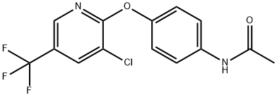 N-(4-(3-CHLORO-5-(TRIFLUOROMETHYL)-2-PYRIDYLOXY)PHENYL)ETHANAMIDE Struktur