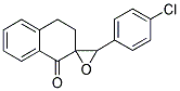 2-(4-CHLOROBENZYLIDENE)-1-TETRALONE EPOXIDE Struktur