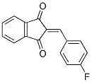 2-((4-FLUOROPHENYL)METHYLENE)INDANE-1,3-DIONE Struktur