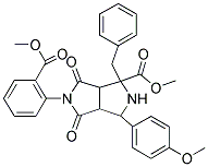 METHYL 1-BENZYL-5-[2-(METHOXYCARBONYL)PHENYL]-3-(4-METHOXYPHENYL)-4,6-DIOXOOCTAHYDROPYRROLO[3,4-C]PYRROLE-1-CARBOXYLATE Struktur