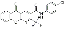 N-(4-CHLOROPHENYL)-5-OXO-2-(TRIFLUOROMETHYL)-5H-CHROMENO[2,3-B]PYRIDINE-3-CARBOXAMIDE Struktur