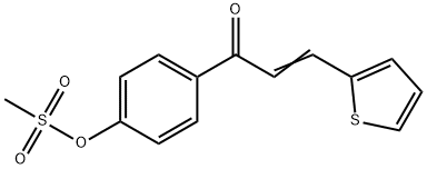 4-[3-(2-THIENYL)ACRYLOYL]PHENYL METHANESULFONATE Struktur