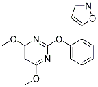 2-[2-(ISOXAZOL-5-YL)PHENYLOXY]-4,6-DIMETHOXYPYRIMIDINE Struktur