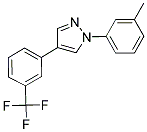 1-(3-METHYLPHENYL)-4-[3-(TRIFLUOROMETHYL)PHENYL]-1H-PYRAZOLE Struktur