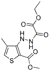 METHYL 3-[2-(2-ETHOXY-2-OXOACETYL)HYDRAZINO]-4-METHYLTHIOPHENE-2-CARBOXYLATE Struktur