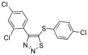 4-CHLOROPHENYL 4-(2,4-DICHLOROPHENYL)-1,2,3-THIADIAZOL-5-YL SULFIDE Struktur