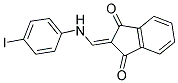 2-(((4-IODOPHENYL)AMINO)METHYLENE)INDANE-1,3-DIONE Struktur