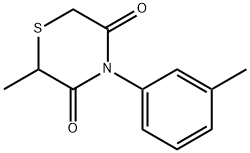 2-METHYL-4-(3-METHYLPHENYL)-3,5-THIOMORPHOLINEDIONE Struktur