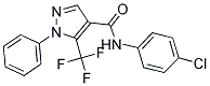 N-(4-CHLOROPHENYL)-1-PHENYL-5-(TRIFLUOROMETHYL)-1H-PYRAZOLE-4-CARBOXAMIDE Struktur