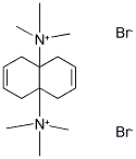 [8A-(1,1,1-TRIMETHYLAMMONIO)-1,4,4A,5,8,8A-HEXAHYDRONAPHTHALEN-4-YL](TRIMETHYL)AMMONIUM DIBROMIDE Struktur