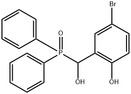 4-BROMO-2-[(DIPHENYLPHOSPHORYL)(HYDROXY)METHYL]PHENOL Struktur