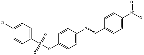 4-([(4-NITROPHENYL)METHYLENE]AMINO)PHENYL 4-CHLOROBENZENESULFONATE Struktur