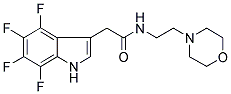 4,5,6,7-TETRAFLUORO-N-(2-MORPHOLINOETHYL)-3-INDOLEACETAMIDE Struktur