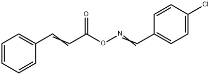 1-CHLORO-4-([(CINNAMOYLOXY)IMINO]METHYL)BENZENE Struktur