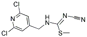 2,6-DICHLORO-4-(([(CYANOIMINO)(METHYLTHIO)METHYL]AMINO)METHYL)PYRIDINE Struktur