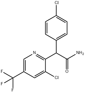 2-(4-CHLOROPHENYL)-2-[3-CHLORO-5-(TRIFLUOROMETHYL)-2-PYRIDINYL]ACETAMIDE Struktur