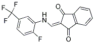 2-(((2-FLUORO-5-(TRIFLUOROMETHYL)PHENYL)AMINO)METHYLENE)INDANE-1,3-DIONE Struktur