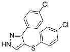 3-(4-CHLOROPHENYL)-4-[(4-CHLOROPHENYL)SULFANYL]-1H-PYRAZOLE Struktur