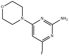 2-AMINO-4-MORPHOLINO-6-FLUOROPYRIMIDINE Struktur