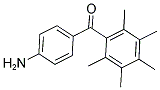 (4-AMINOPHENYL)(2,3,4,5,6-PENTAMETHYLPHENYL)METHANONE Struktur