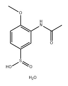 3-ACETAMIDO-4-METHOXYBENZENESULFINIC ACID HYDRATE Struktur