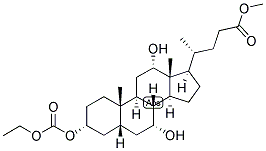 5BETA-CHOLANIC ACID-3ALPHA,7ALPHA,12ALPHA-TRIOL 3-CARBETHOXYLATE METHYL ESTER Struktur