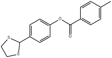 4-(1,3-DITHIOLAN-2-YL)PHENYL 4-METHYLBENZENECARBOXYLATE Struktur