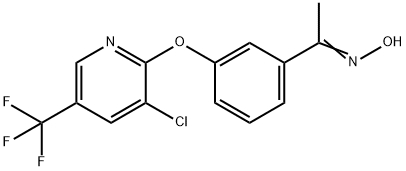 1-(3-([3-CHLORO-5-(TRIFLUOROMETHYL)-2-PYRIDINYL]OXY)PHENYL)-1-ETHANONE OXIME Struktur