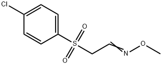 2-[(4-CHLOROPHENYL)SULFONYL]ACETALDEHYDE O-METHYLOXIME Struktur