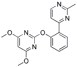 2-METHYL-4-[2-[(4,6-DIMETHOXYPYRIMIDIN-2-YL)OXY]PHENYL]PYRIMIDINE Struktur