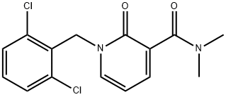 1-(2,6-DICHLOROBENZYL)-N,N-DIMETHYL-2-OXO-1,2-DIHYDRO-3-PYRIDINECARBOXAMIDE Struktur