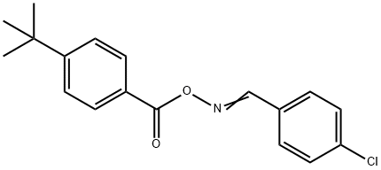 1-(TERT-BUTYL)-4-[(([(4-CHLOROPHENYL)METHYLENE]AMINO)OXY)CARBONYL]BENZENE Struktur