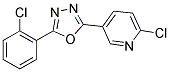 2-(2-CHLOROPHENYL)-5-(6-CHLORO-3-PYRIDYL)-1,3,4-OXADIAZOLE Struktur