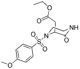 ETHYL 2-(1-[(4-METHOXYPHENYL)SULFONYL]-3-OXO-2-PIPERAZINYL)ACETATE Struktur