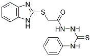 1-(2-BENZIMIDAZOL-2-YLTHIOACETYL)-4-PHENYLTHIOSEMICARBAZIDE Struktur