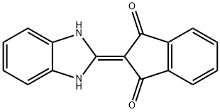 2-(3-HYDROBENZIMIDAZOL-2-YLIDENE)INDANE-1,3-DIONE Struktur