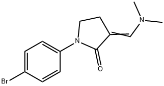 1-(4-BROMOPHENYL)-3-[(DIMETHYLAMINO)METHYLENE]-2-PYRROLIDINONE Struktur