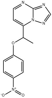 4-NITROPHENYL 1-[1,2,4]TRIAZOLO[1,5-A]PYRIMIDIN-7-YLETHYL ETHER Struktur