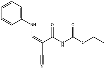 ETHYL N-(3-ANILINO-2-CYANOACRYLOYL)CARBAMATE Struktur