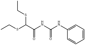 N-[2,2-BIS(ETHYLSULFANYL)ACETYL]-N'-PHENYLUREA Struktur