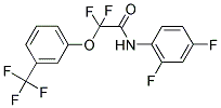 N-(2,4-DIFLUOROPHENYL)-2,2-DIFLUORO-2-[3-(TRIFLUOROMETHYL)PHENOXY]ACETAMIDE Struktur