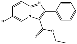 ETHYL 6-CHLORO-2-PHENYLIMIDAZO[1,2-A]PYRIDINE-3-CARBOXYLATE Struktur