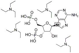 ADENOSINE 3',5'-BIS (PHOSPHATE), [5'-32P] TETRA-TRIETHYLAMMONIUM SALT Struktur